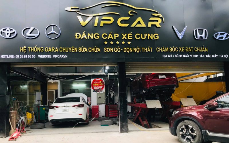 Vipcar Garage - Địa chỉ vệ sinh nội thất ô tô Hà Nội sang trọng