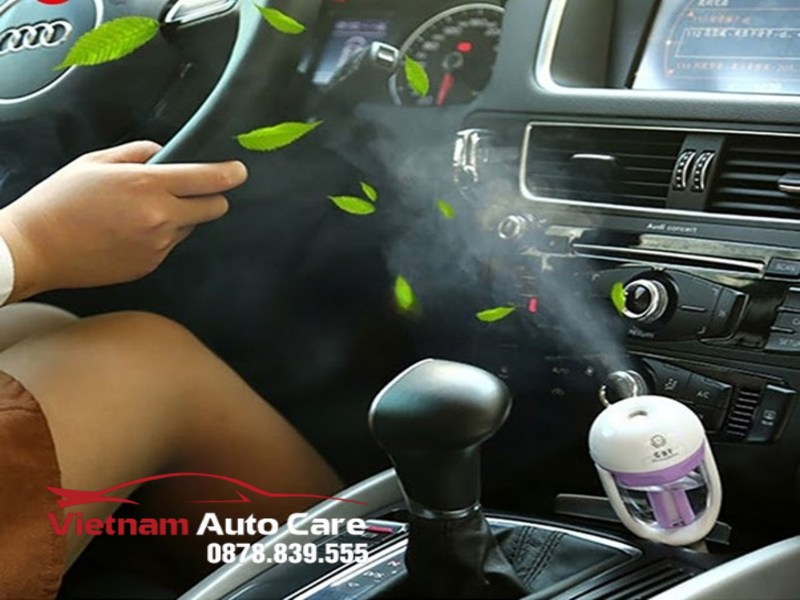 Máy xông khói khử mùi nội thất ô tô nhỏ gọn Nanum